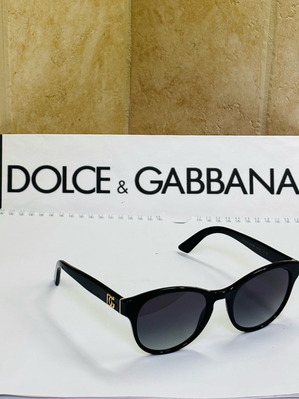New Dolce & Gabbana DG4376 501/8G. Black with gradient lenses